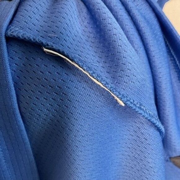 Under Armour Loose Heat Gear Tech Short Sleeve Polo Shirt Men Size Large Blue - Picture 3 of 9